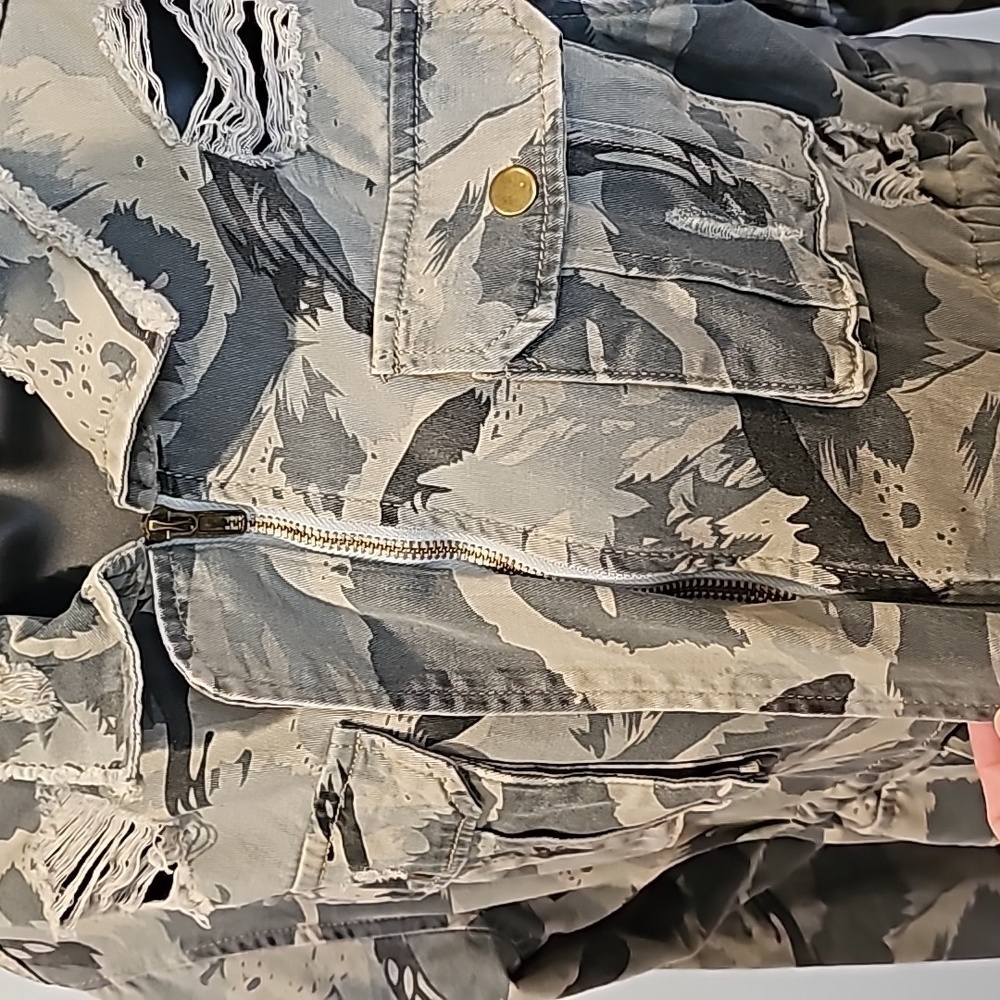 POL  Sweet Camo Twill Jacket size small - Picture 7 of 9